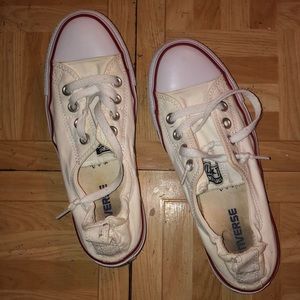 white low top converse